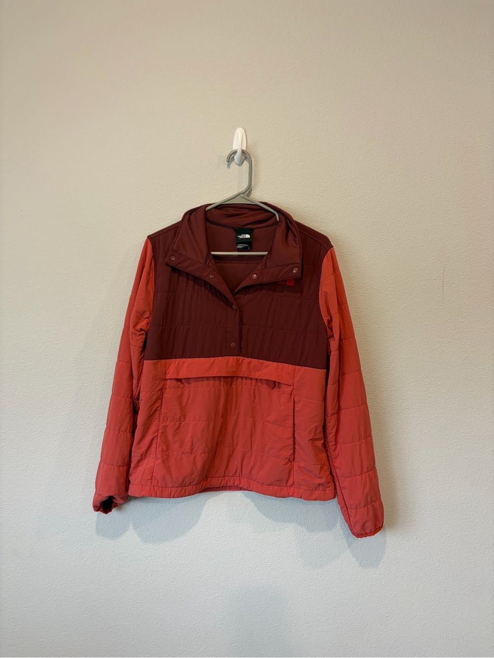 North Face Red Pullover Jacket